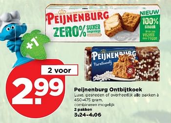 Aanbiedingen Peijnenburg ontbijtkoek - Peijnenburg - Geldig van 16/04/2017 tot 22/04/2017 bij Plus