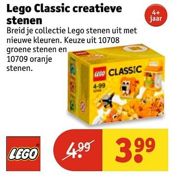 Aanbiedingen Lego classic creatieve stenen - Lego - Geldig van 11/04/2017 tot 23/04/2017 bij Kruidvat