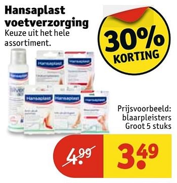 Aanbiedingen Hansaplast voetverzorging - Hansaplast - Geldig van 11/04/2017 tot 23/04/2017 bij Kruidvat