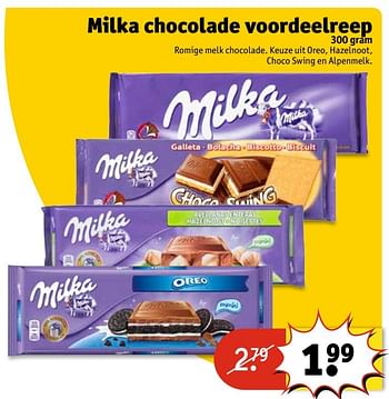 Aanbiedingen Milka chocolade voordeelreep - Milka - Geldig van 11/04/2017 tot 23/04/2017 bij Kruidvat