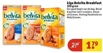 Aanbiedingen Liga belvita breakfast - Belvita - Geldig van 11/04/2017 tot 23/04/2017 bij Kruidvat