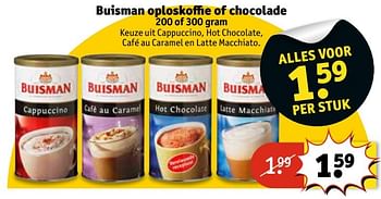 Aanbiedingen Buisman oploskoffie - Buisman - Geldig van 11/04/2017 tot 23/04/2017 bij Kruidvat