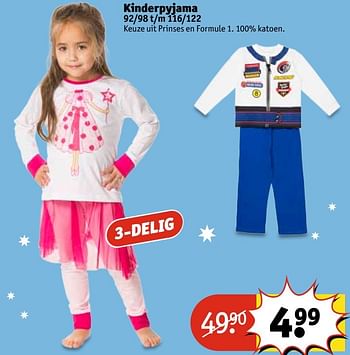 Aanbiedingen Kinderpyjama - Huismerk - Kruidvat - Geldig van 11/04/2017 tot 23/04/2017 bij Kruidvat