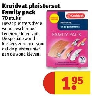 Aanbiedingen Kruidvat pleisterset family pack - Huismerk - Kruidvat - Geldig van 11/04/2017 tot 23/04/2017 bij Kruidvat