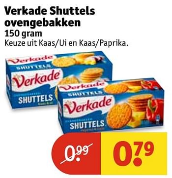 Aanbiedingen Verkade shuttels ovengebakken - Verkade - Geldig van 11/04/2017 tot 23/04/2017 bij Kruidvat