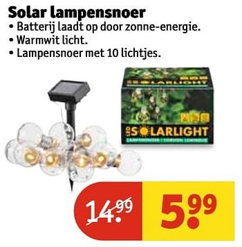 Aanbiedingen Solar lampensnoer - Huismerk - Kruidvat - Geldig van 11/04/2017 tot 23/04/2017 bij Kruidvat