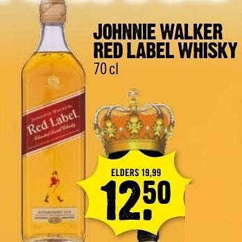 Aanbiedingen Johnnie walker red label whisky - Johnnie Walker - Geldig van 16/04/2017 tot 22/04/2017 bij Dirk III