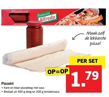 Aanbiedingen Pizzakit - Alfredo - Geldig van 17/04/2017 tot 22/04/2017 bij Lidl