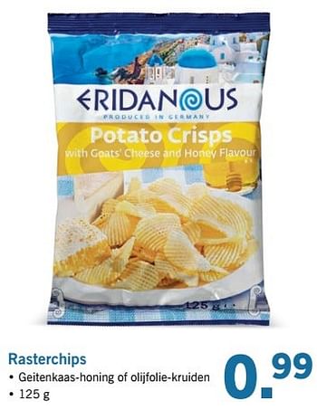 Aanbiedingen Rasterchips - Eridanous - Geldig van 17/04/2017 tot 22/04/2017 bij Lidl
