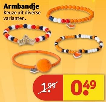 Aanbiedingen Armbandje - Huismerk - Kruidvat - Geldig van 11/04/2017 tot 23/04/2017 bij Kruidvat