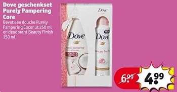 Aanbiedingen Dove geschenkset purely pampering core - Dove - Geldig van 18/04/2017 tot 23/04/2017 bij Kruidvat