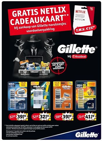 Aanbiedingen Gillette navulmesjes voordeelverpakking - Gillette - Geldig van 18/04/2017 tot 23/04/2017 bij Kruidvat