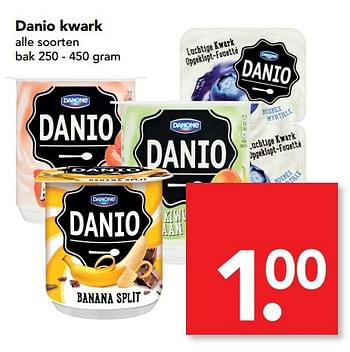 Aanbiedingen Danio kwark - Danone - Geldig van 16/04/2017 tot 22/04/2017 bij Deen Supermarkten