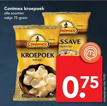 Aanbiedingen Conimex kroepoek - Conimex - Geldig van 16/04/2017 tot 22/04/2017 bij Deen Supermarkten