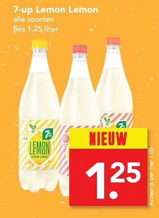 Aanbiedingen 7-up lemon lemon - 7-Up - Geldig van 16/04/2017 tot 22/04/2017 bij Deen Supermarkten