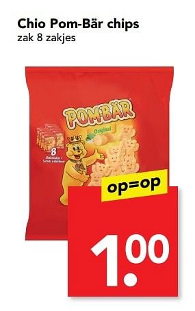 Aanbiedingen Chio pom-bär chips - Huismerk deen supermarkt - Geldig van 16/04/2017 tot 22/04/2017 bij Deen Supermarkten