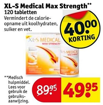 Aanbiedingen Xl-s medical max strength - XL-S Medical - Geldig van 18/04/2017 tot 23/04/2017 bij Kruidvat
