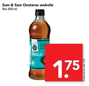 Aanbiedingen Sum + sam oosterse wokolie - Sum&amp;Sam - Geldig van 16/04/2017 tot 22/04/2017 bij Deen Supermarkten