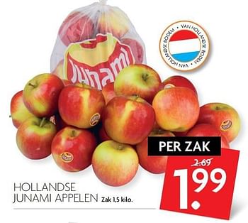 Aanbiedingen Hollandse junami appelen - Huismerk - Deka Markt - Geldig van 16/04/2017 tot 22/04/2017 bij Deka Markt