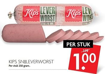 Aanbiedingen Kips snijleverworst - Kips - Geldig van 16/04/2017 tot 22/04/2017 bij Deka Markt