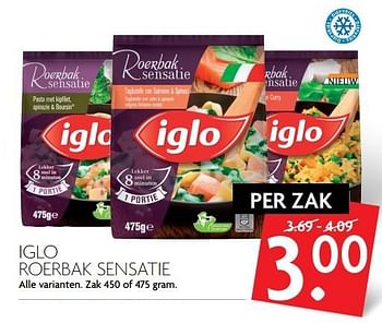 Aanbiedingen Iglo roerbak sensatie - Iglo - Geldig van 16/04/2017 tot 22/04/2017 bij Deka Markt