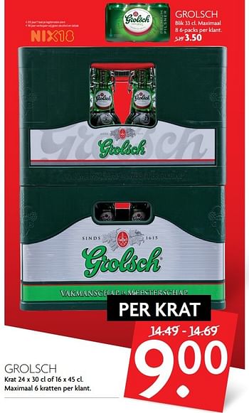 Aanbiedingen Grolsch - Grolsch - Geldig van 16/04/2017 tot 22/04/2017 bij Deka Markt