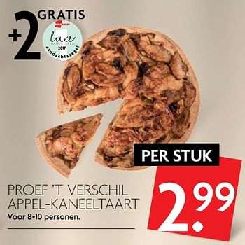 Aanbiedingen Proef `t verschil appel-kaneeltaart - Huismerk - Deka Markt - Geldig van 16/04/2017 tot 22/04/2017 bij Deka Markt