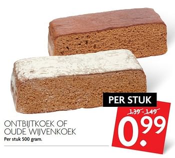 Aanbiedingen Ontbijtkoek of oude wijvenkoek - Huismerk - Deka Markt - Geldig van 16/04/2017 tot 22/04/2017 bij Deka Markt
