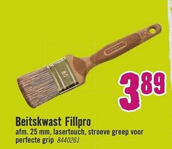 Aanbiedingen Beitskwast fillpro - Huismerk Hornbach - Geldig van 10/04/2017 tot 23/04/2017 bij Hornbach