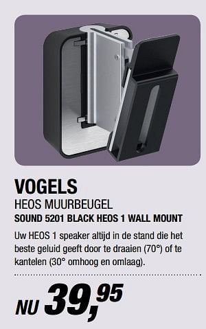 Aanbiedingen Vogels heos muurbeugel sound 5201 black heos 1 wall mount - Vogels - Geldig van 10/04/2017 tot 23/04/2017 bij Electro World