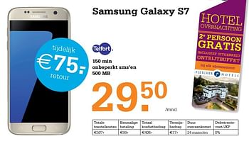 Aanbiedingen Samsung galaxy s7 - Samsung - Geldig van 14/04/2017 tot 30/04/2017 bij Telecombinatie