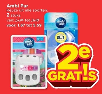 Aanbiedingen Ambi pur - Ambi Pur - Geldig van 16/04/2017 tot 22/04/2017 bij Vomar