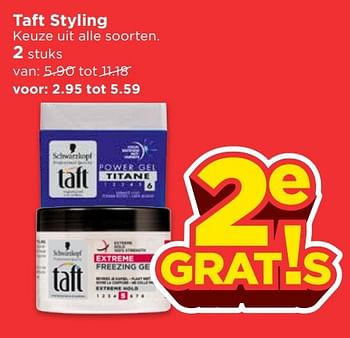 Aanbiedingen Taft styling - Taft - Geldig van 16/04/2017 tot 22/04/2017 bij Vomar