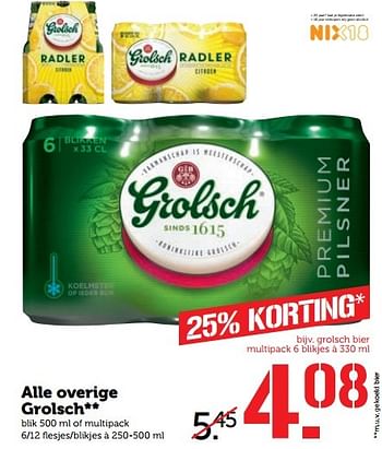 Aanbiedingen Alle overige grolsch - Grolsch - Geldig van 17/04/2017 tot 23/04/2017 bij Coop