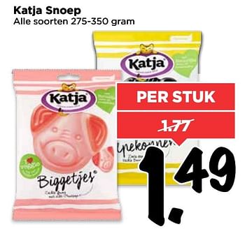 Aanbiedingen Katja snoep - Katja - Geldig van 16/04/2017 tot 22/04/2017 bij Vomar