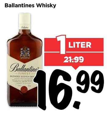 Aanbiedingen Ballantines whisky - Ballantine's - Geldig van 16/04/2017 tot 22/04/2017 bij Vomar