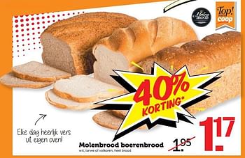 Aanbiedingen Molenbrood boerenbrood - Molenbrood - Geldig van 17/04/2017 tot 23/04/2017 bij Coop