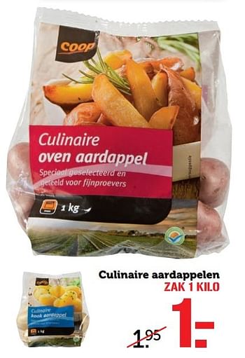 Aanbiedingen Culinaire aardappelen - Huismerk - Coop - Geldig van 17/04/2017 tot 23/04/2017 bij Coop