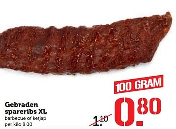 Aanbiedingen Gebraden spareribs xl - Huismerk - Coop - Geldig van 17/04/2017 tot 23/04/2017 bij Coop