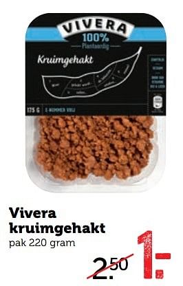 Aanbiedingen Vivera kruimgehakt - Vivera - Geldig van 17/04/2017 tot 23/04/2017 bij Coop