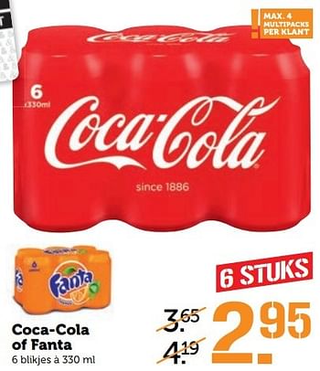 Aanbiedingen Coca-cola of fanta - The Coca Cola Company - Geldig van 17/04/2017 tot 23/04/2017 bij Coop