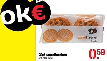 Aanbiedingen Oké appelkoeken - Oké - Geldig van 17/04/2017 tot 23/04/2017 bij Coop