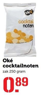 Aanbiedingen Oké cocktailnoten - Oké - Geldig van 17/04/2017 tot 23/04/2017 bij Coop