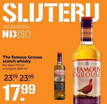 Aanbiedingen The famous grouse scotch whisky - The Famous Grouse - Geldig van 17/04/2017 tot 23/04/2017 bij Coop