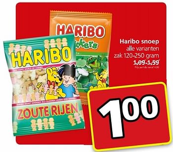 Aanbiedingen Haribo snoep - Haribo - Geldig van 18/04/2017 tot 23/04/2017 bij Jan Linders