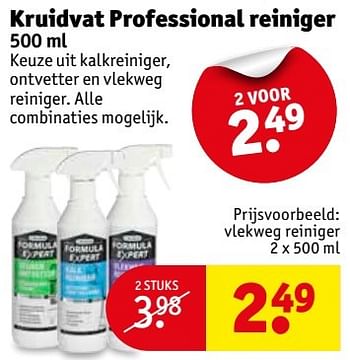 Aanbiedingen Vlekweg reiniger - Huismerk - Kruidvat - Geldig van 18/04/2017 tot 23/04/2017 bij Kruidvat