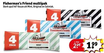 Aanbiedingen Fisherman`s friend multipak - Fisherman's Friend - Geldig van 18/04/2017 tot 23/04/2017 bij Kruidvat