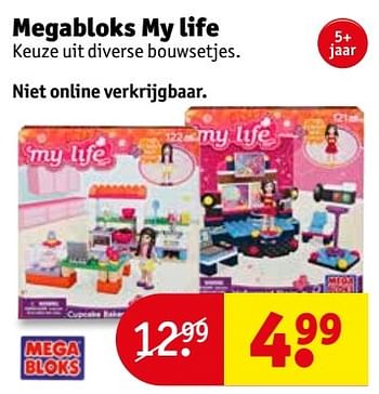 Aanbiedingen Megabloks my life - Mega Bloks - Geldig van 18/04/2017 tot 23/04/2017 bij Kruidvat