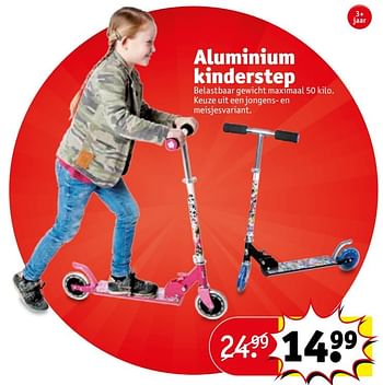 Aanbiedingen Aluminium kinderstep - Huismerk - Kruidvat - Geldig van 18/04/2017 tot 23/04/2017 bij Kruidvat