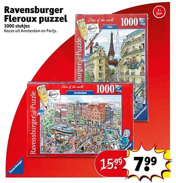 Aanbiedingen Ravensburger fleroux puzzel - Ravensburger - Geldig van 18/04/2017 tot 23/04/2017 bij Kruidvat